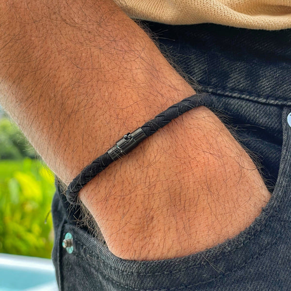 Raven Black men's bracelet – Rivo Coast