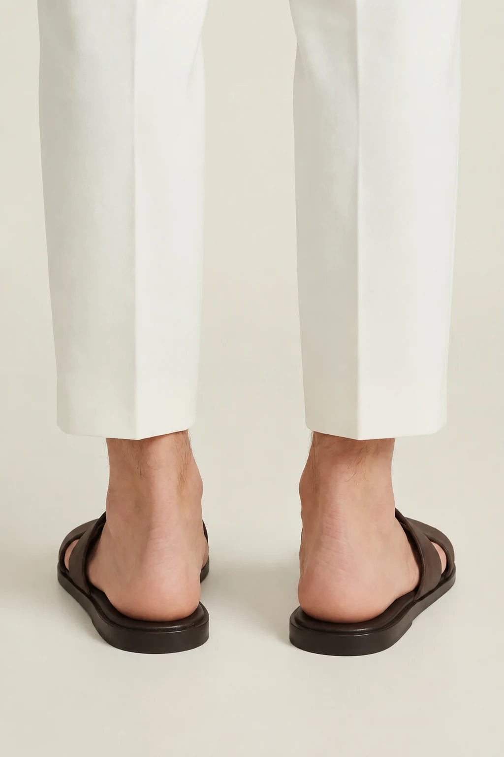 Coastal Leather Sandal Dark Brown