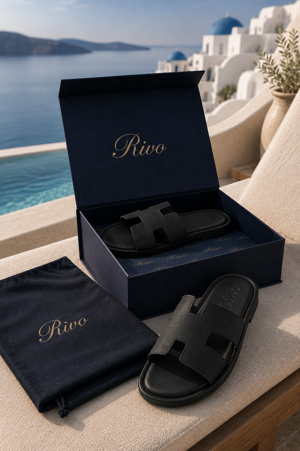 Coastal Suede Sandal Black