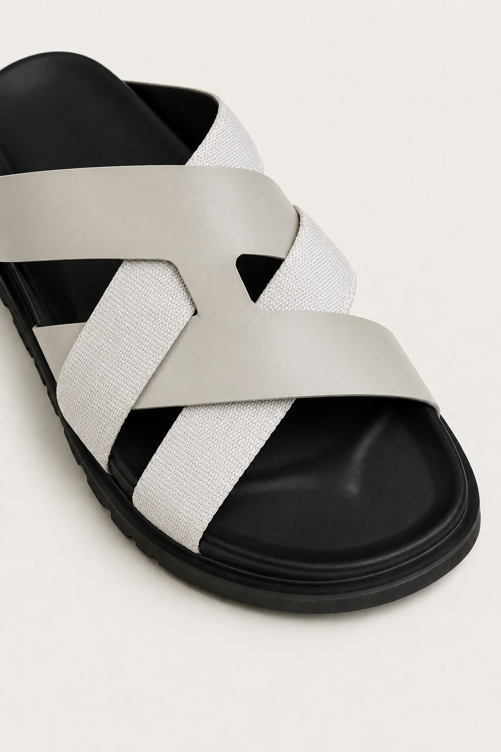 Palermo Leather Sandal Light Gray