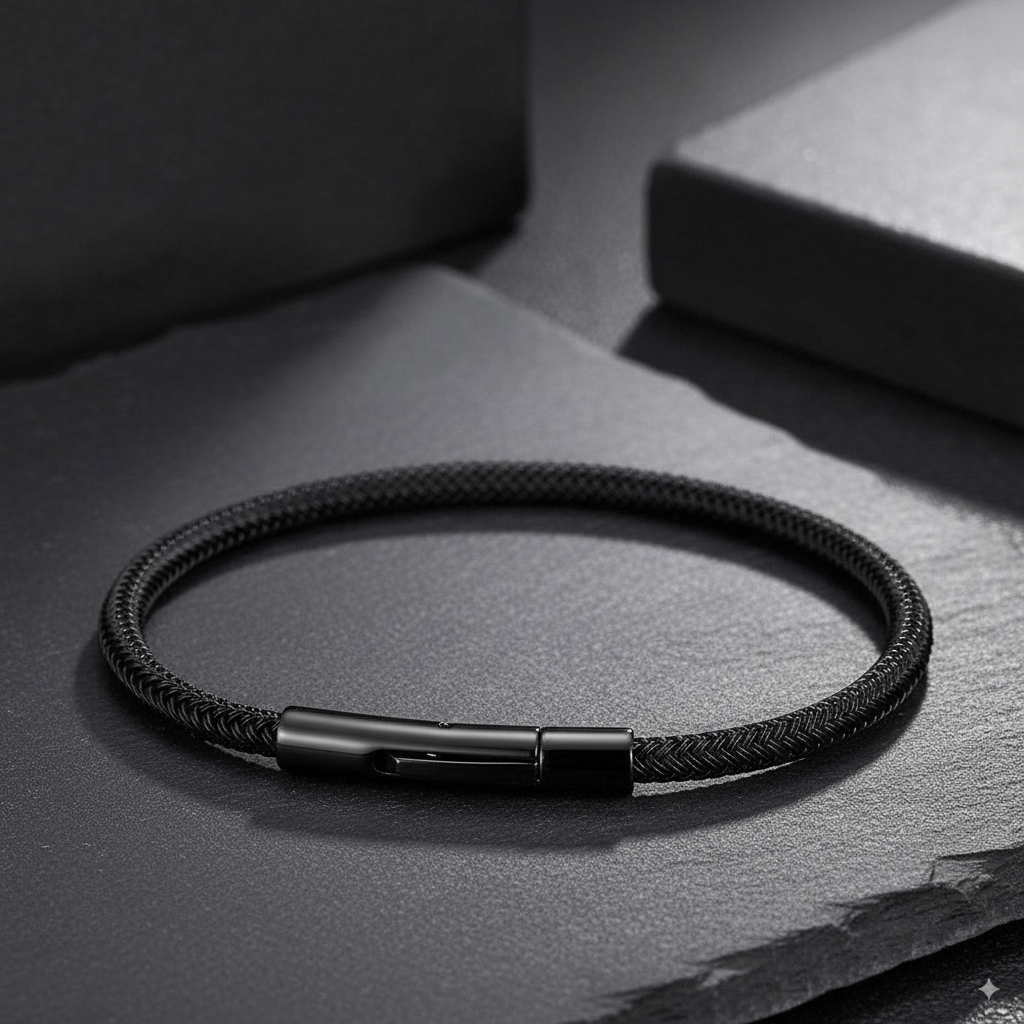 Helm Black men's bracelet – Rivo Coast