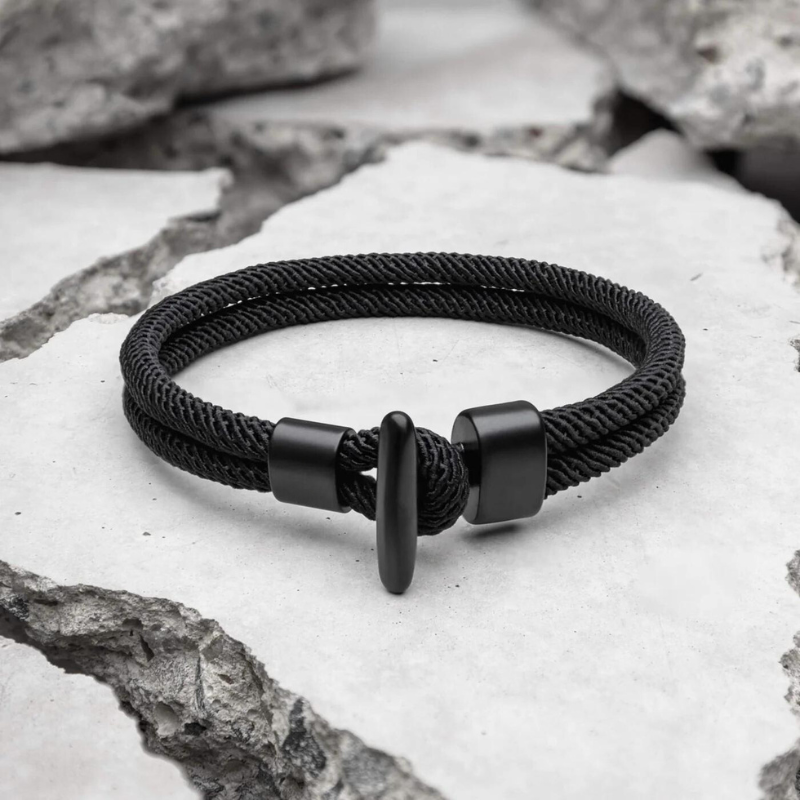 Slate Black men's bracelet – Rivo Coast