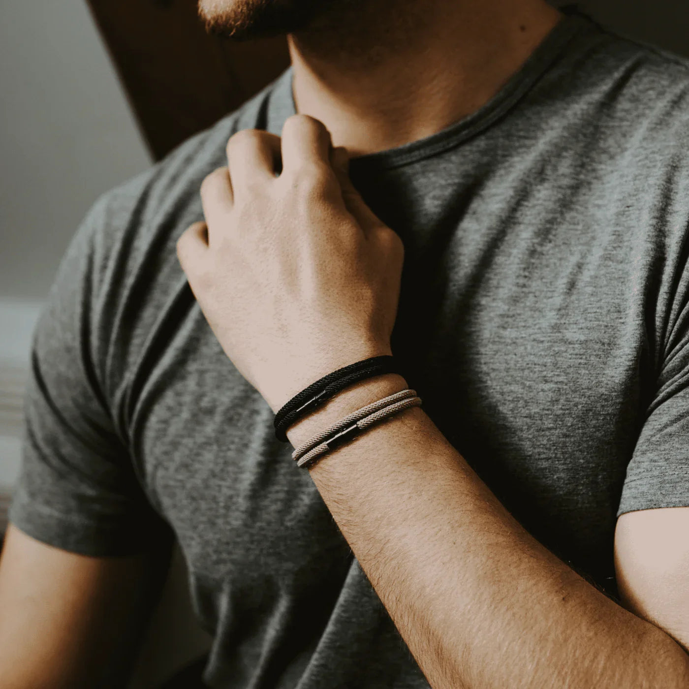Swell Black men's bracelet – Rivo Coast