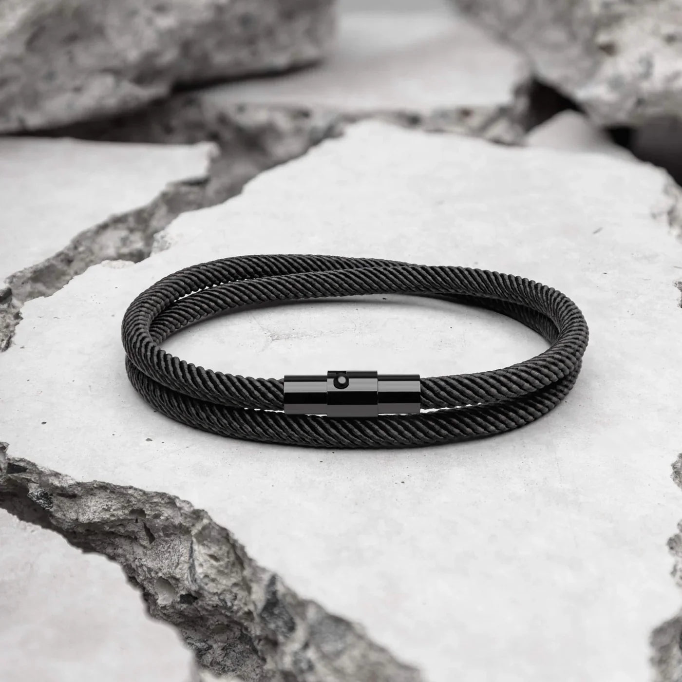 Swell Black men's bracelet – Rivo Coast