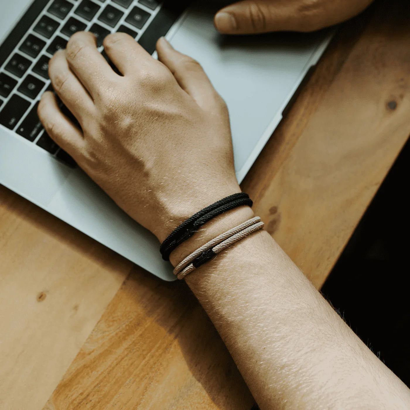 Swell Black men's bracelet – Rivo Coast