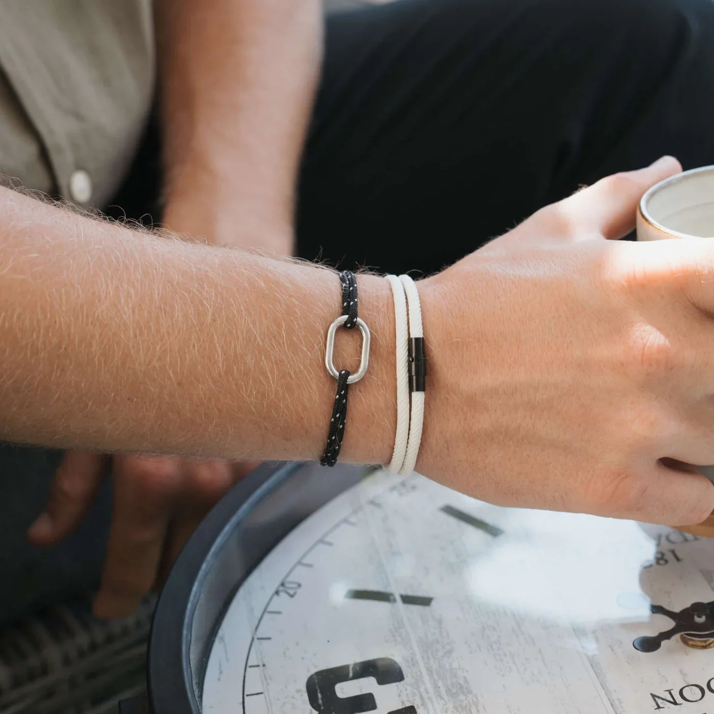 Swell White men's bracelet – Rivo Coast