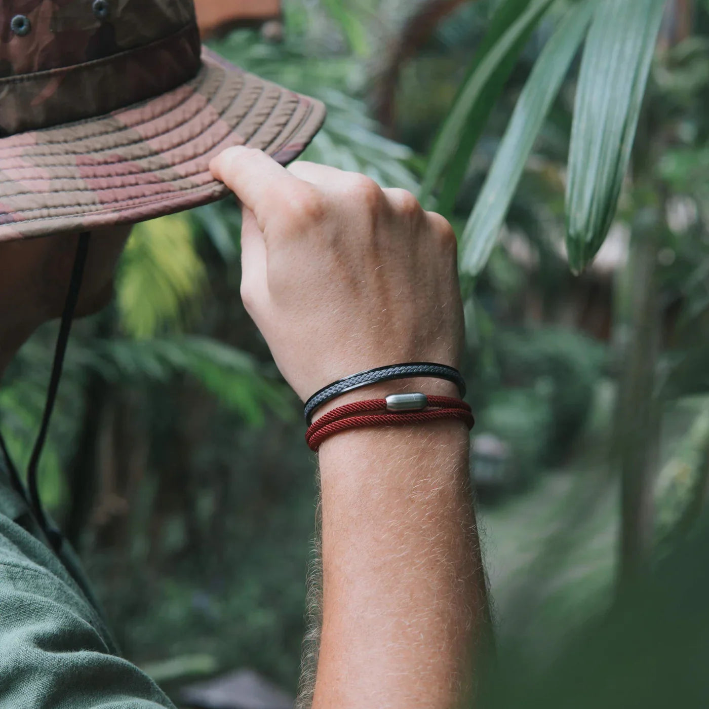 Harbor Burgundy men's bracelet – Rivo Coast