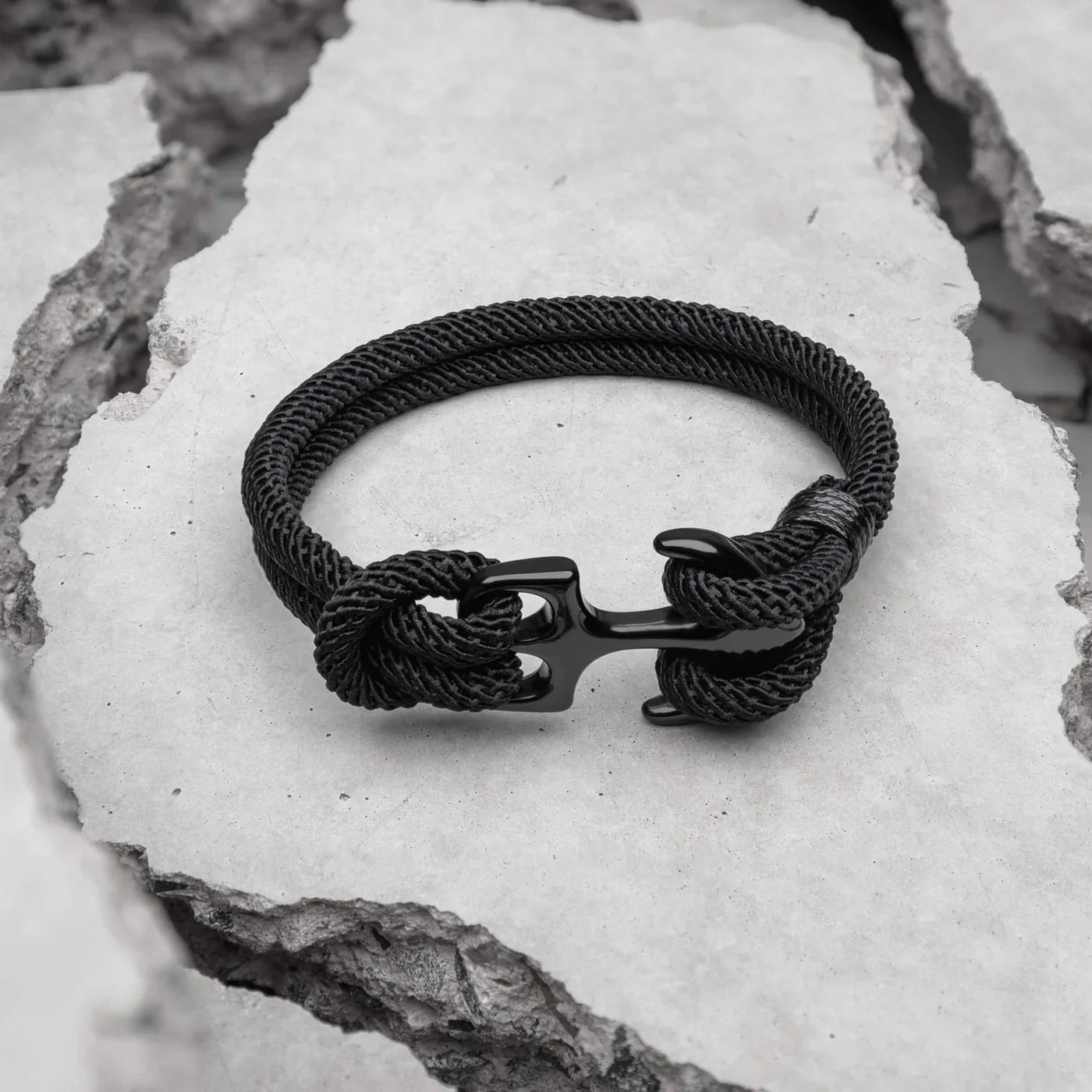 Anchor Black men's bracelet – Rivo Coast