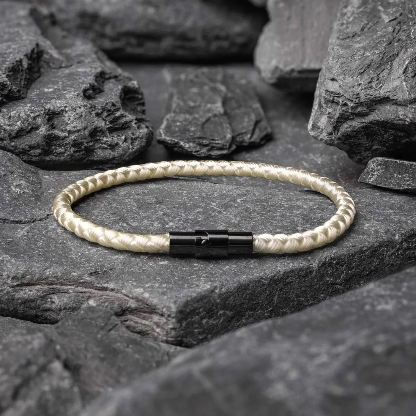 Lanyard White men's bracelet – Rivo Coast