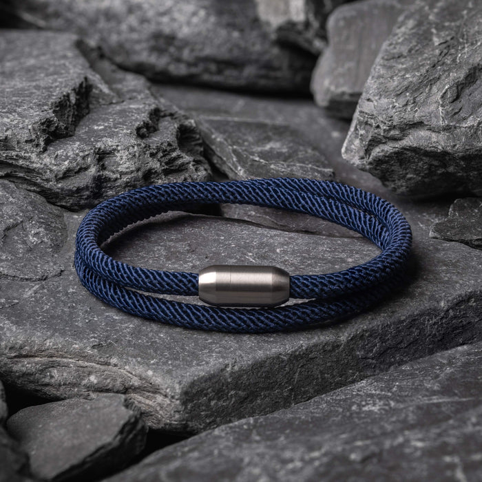 Harbor Dark Blue men's bracelet – Rivo Coast