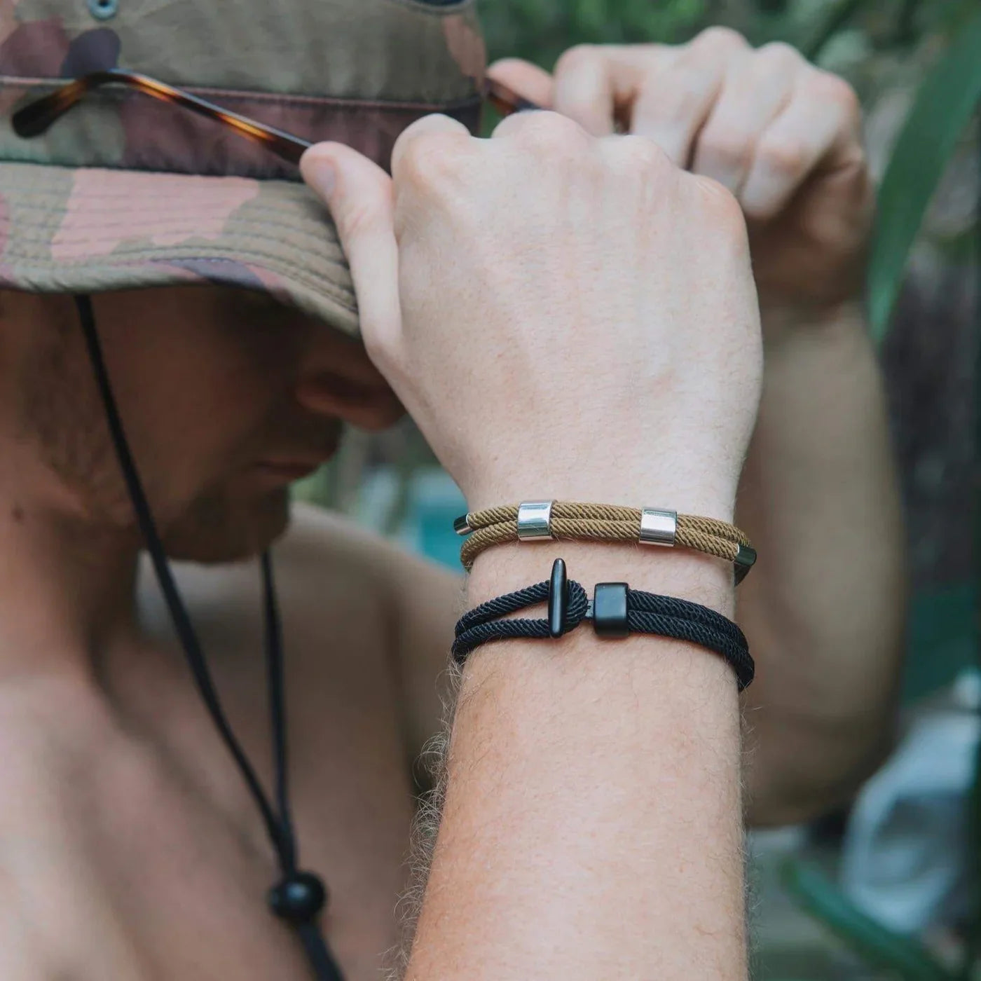 Slate Black men's bracelet – Rivo Coast