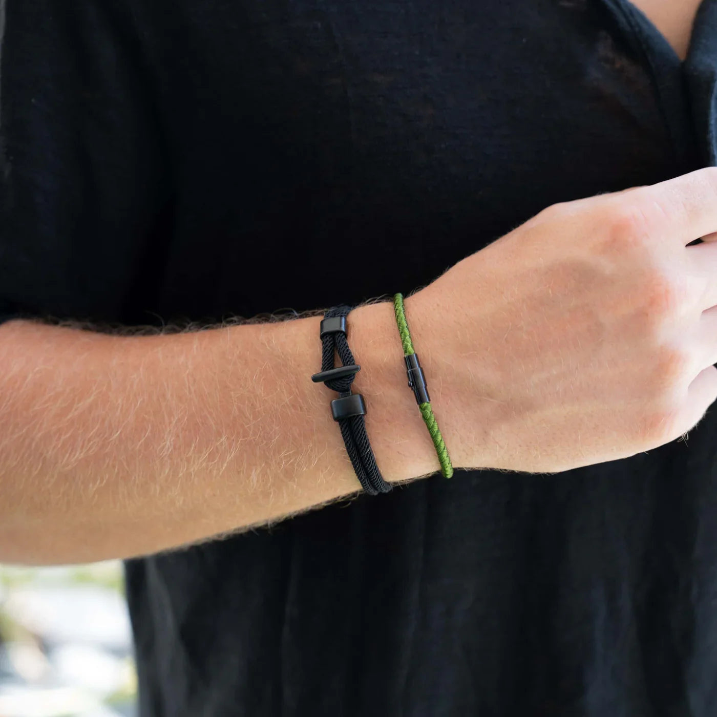 Slate Black men's bracelet – Rivo Coast