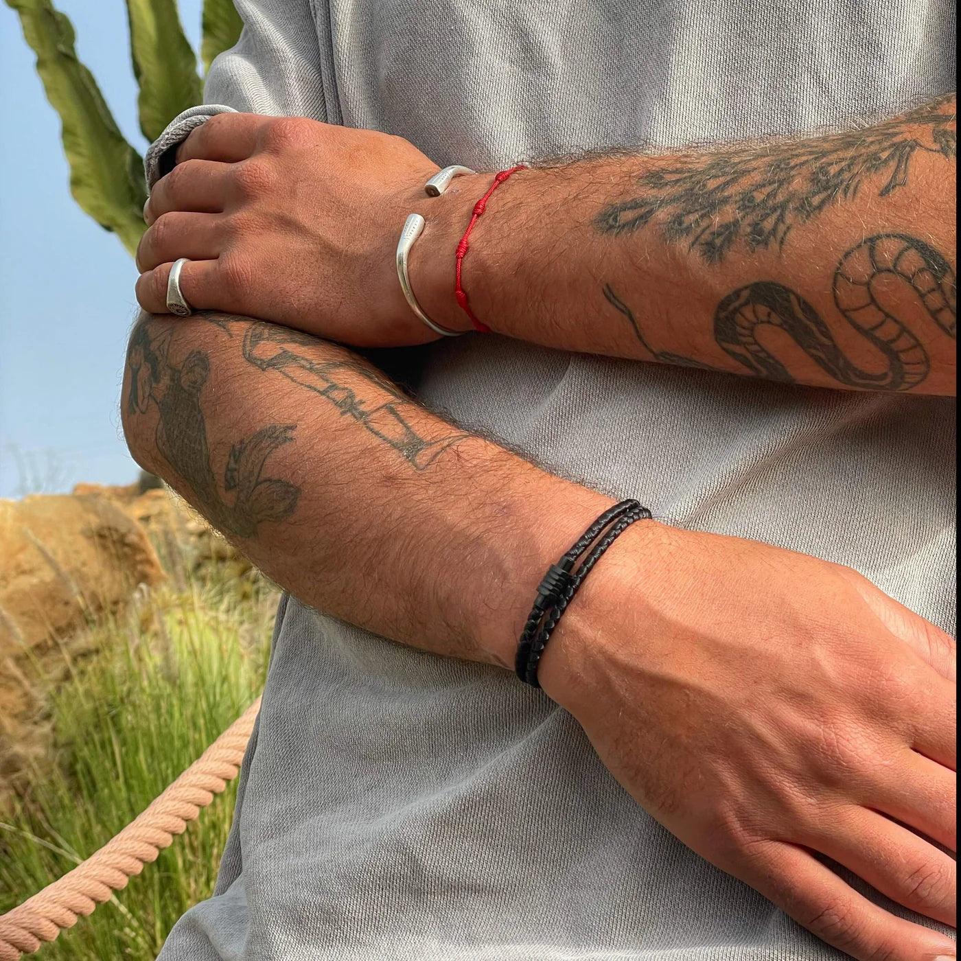 Seaspray Black men's bracelet – Rivo Coast