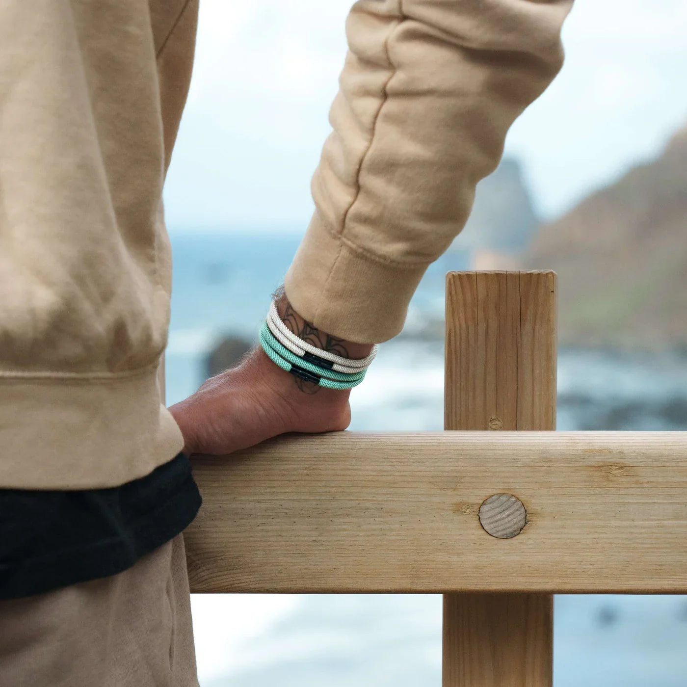 Swell Light Blue men's bracelet – Rivo Coast