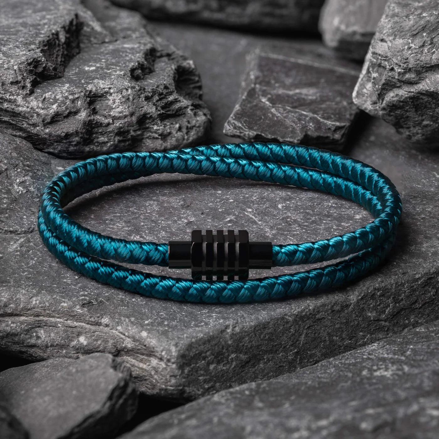 Seaspray Peacock Blue men's bracelet – Rivo Coast