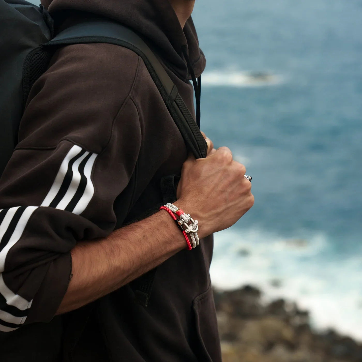 Lanyard Red men's bracelet – Rivo Coast