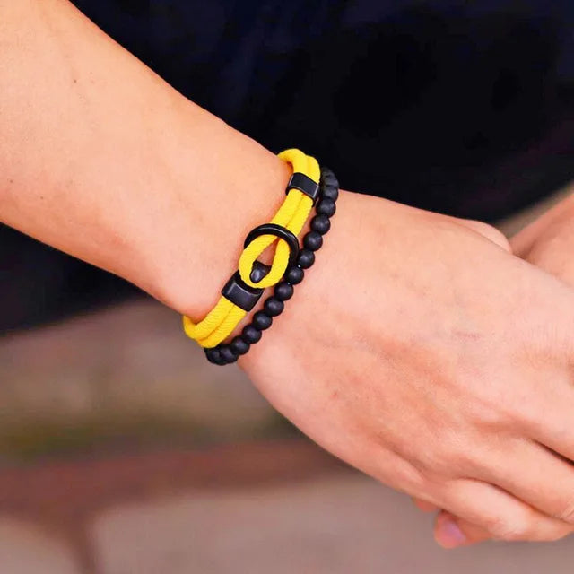 Drift Yellow men's bracelet – Rivo Coast