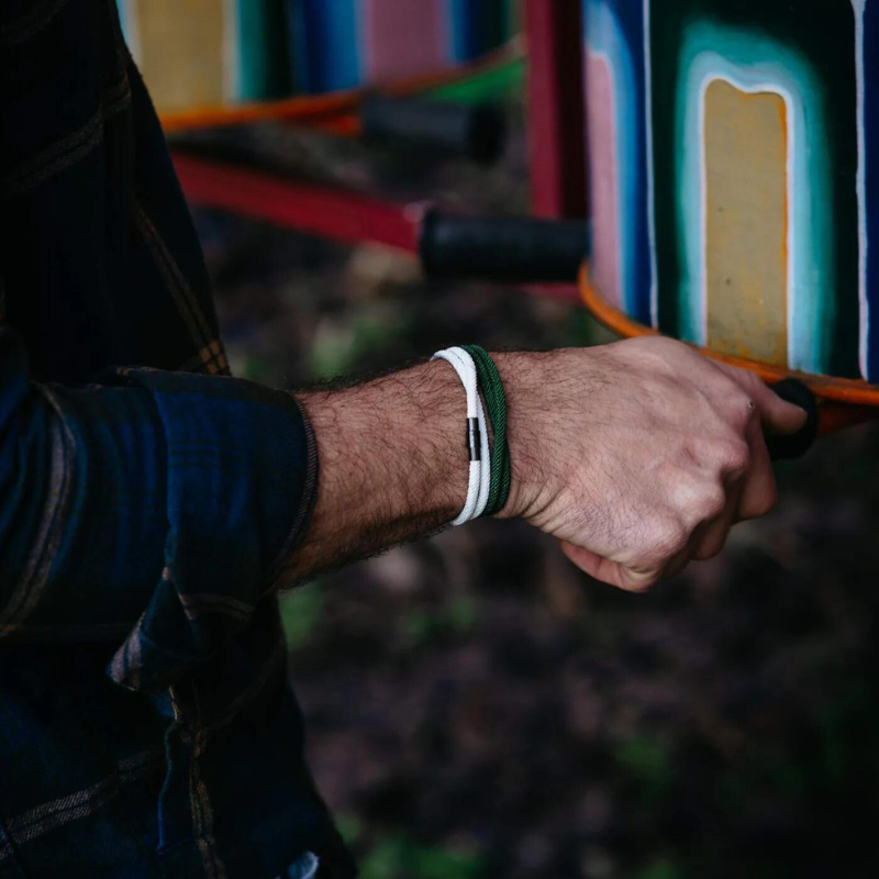 Swell White men's bracelet – Rivo Coast