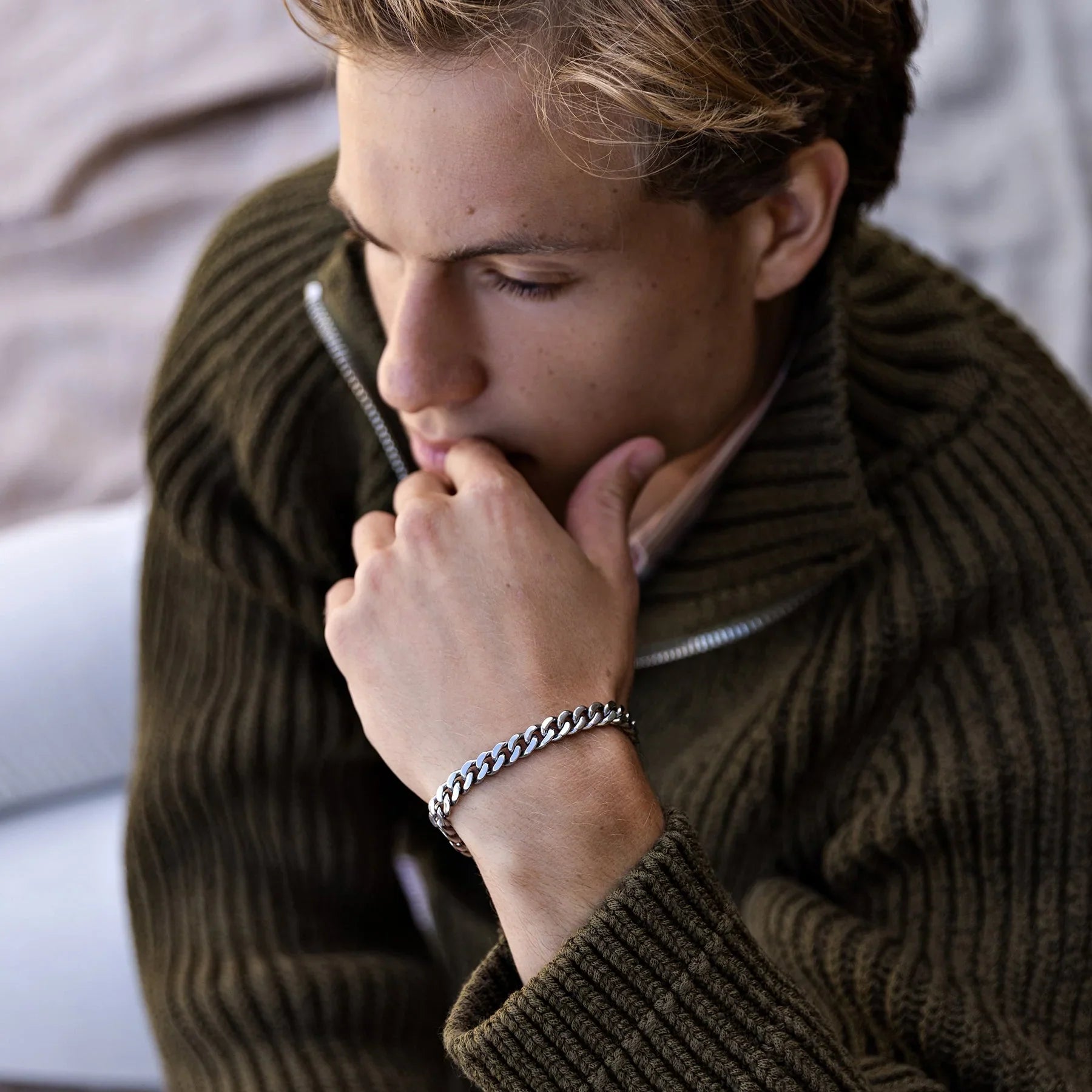 Cuban Silver men's bracelet – Rivo Coast