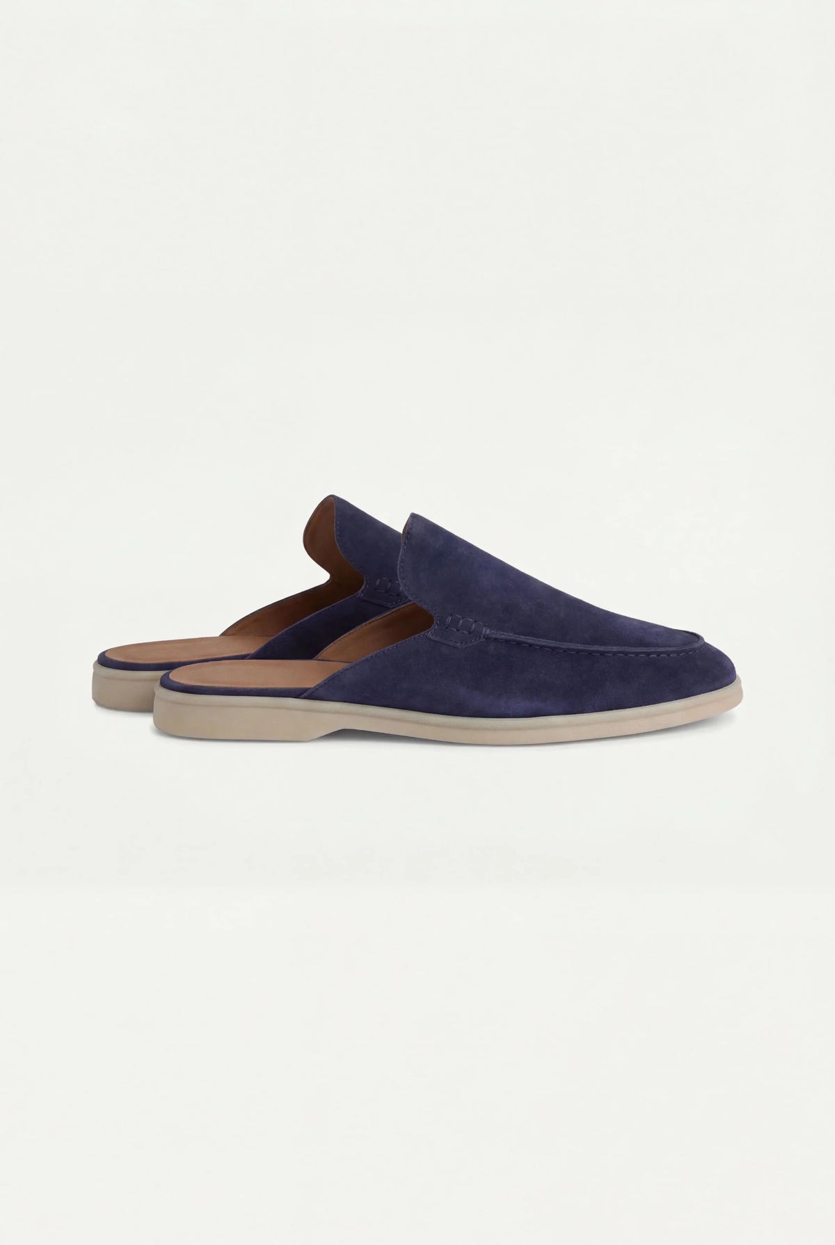 Navy Yacht Suede Mule