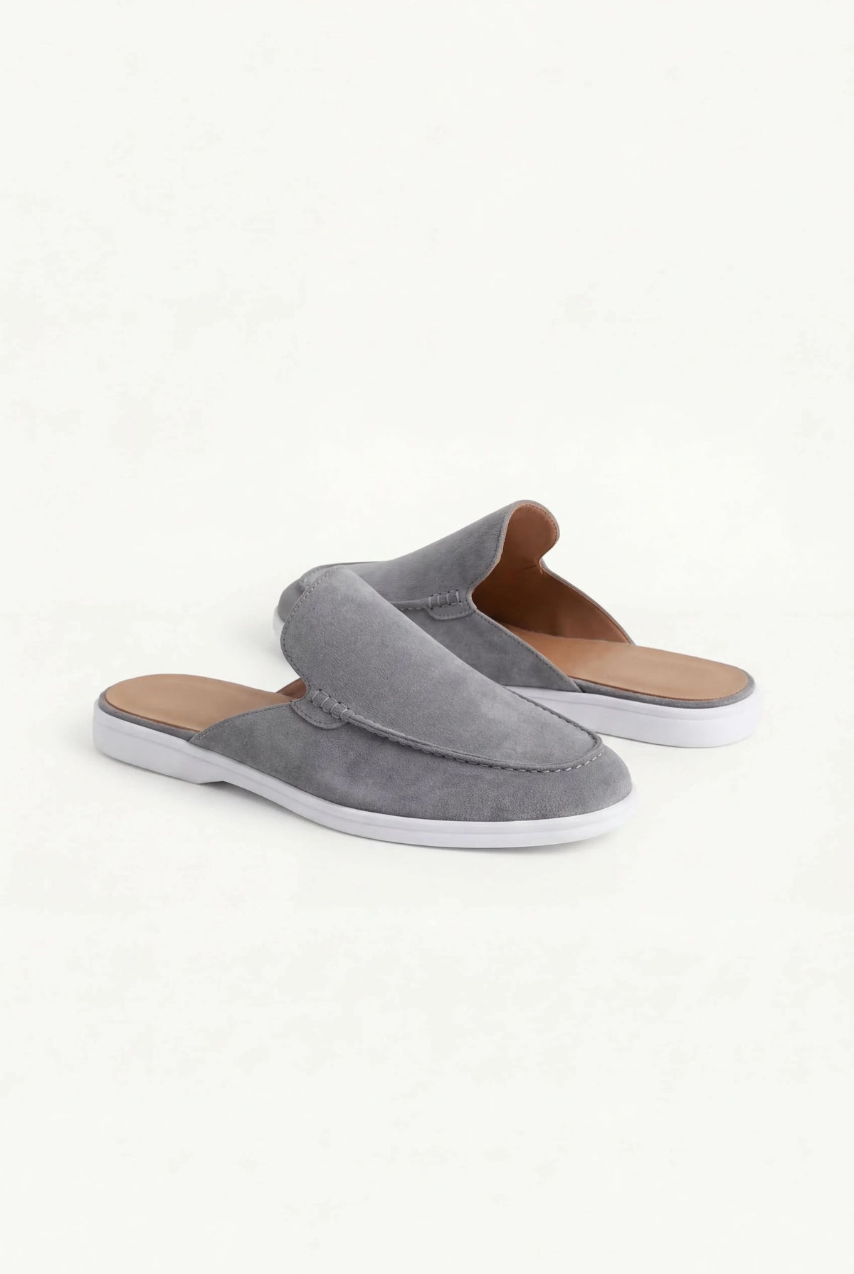 Grey Yacht Suede Mule