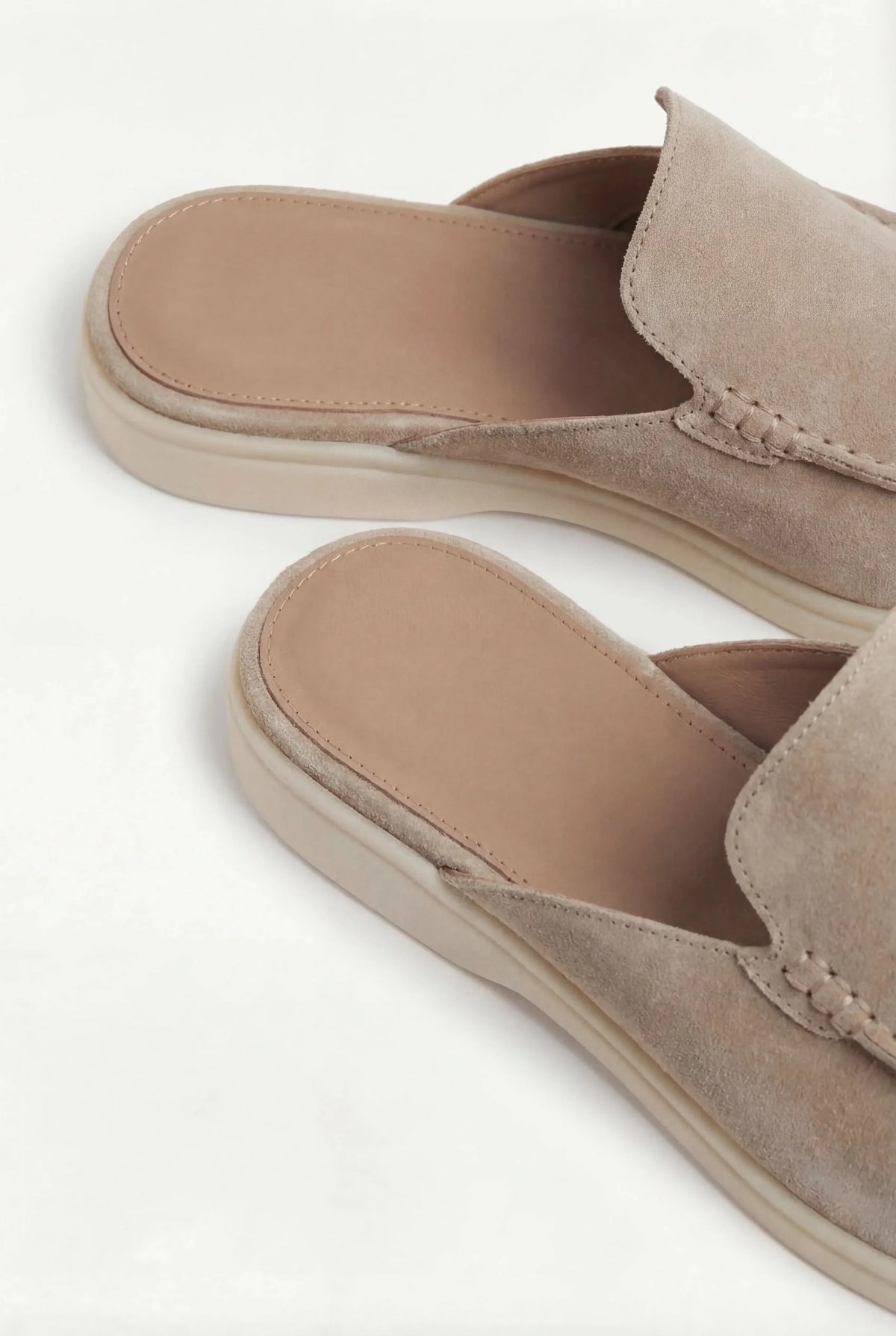 Beige Yacht Suede Mule
