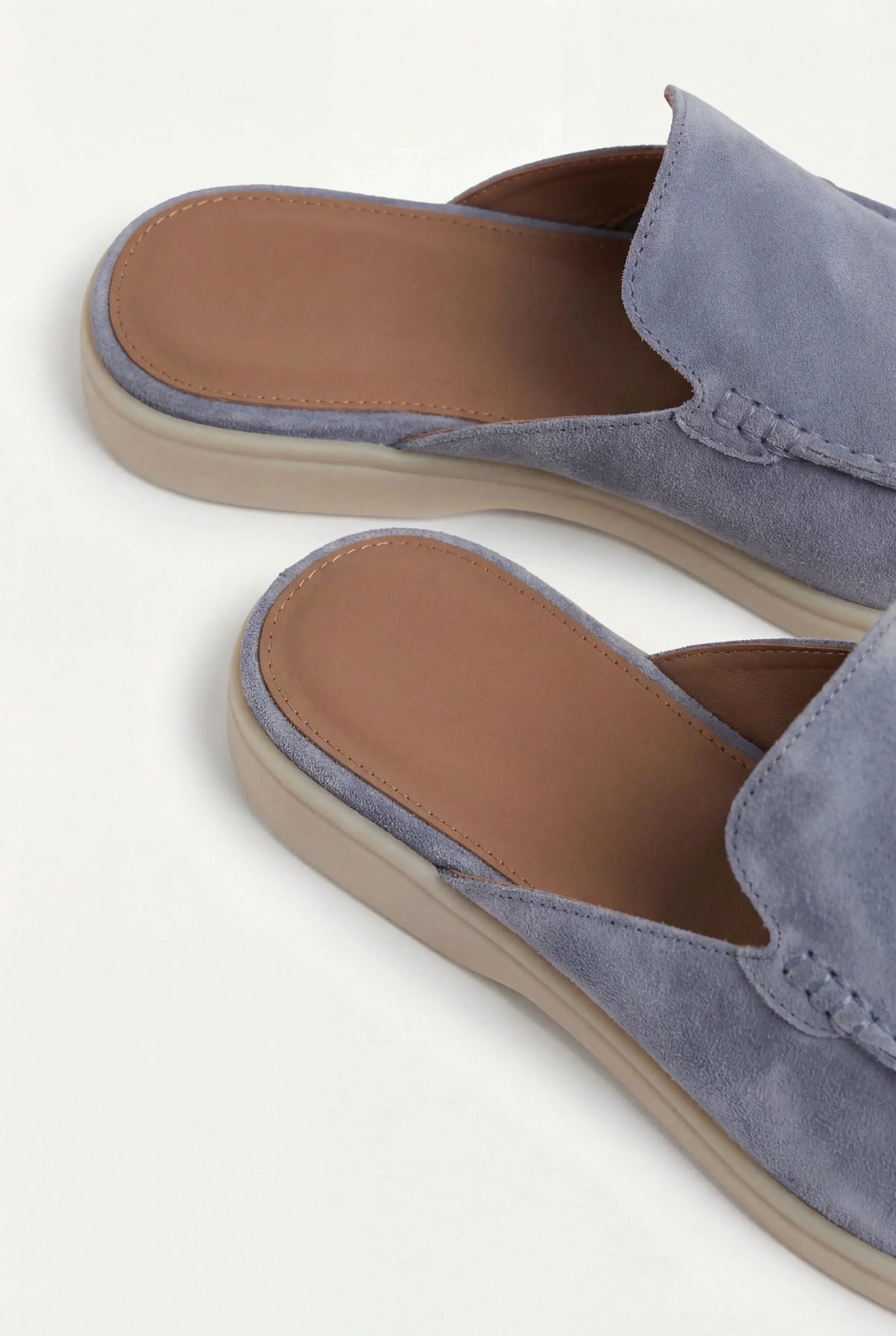 Baby Blue Yacht Suede Mule