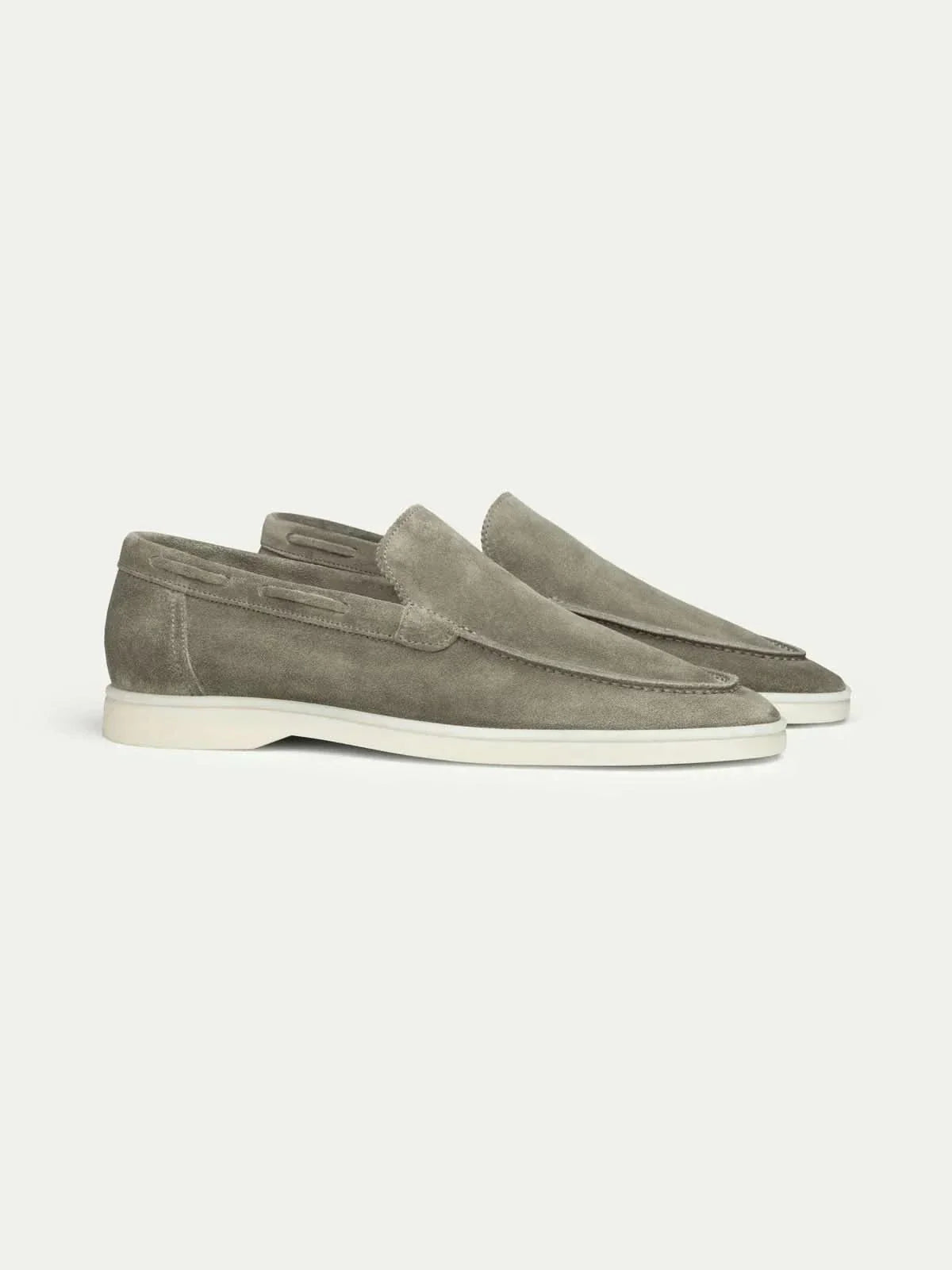 Classic Suede Loafer Olive Green