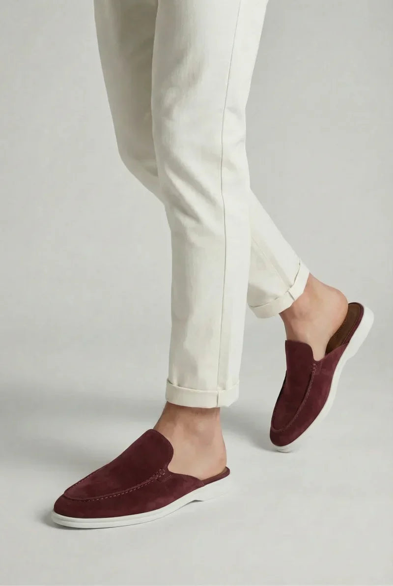 Bordeaux Yacht Suede Mule