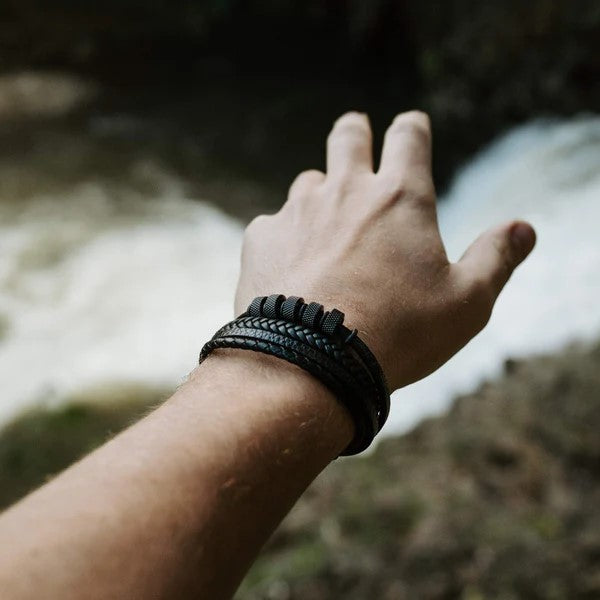 Nomad Black men's bracelet – Rivo Coast