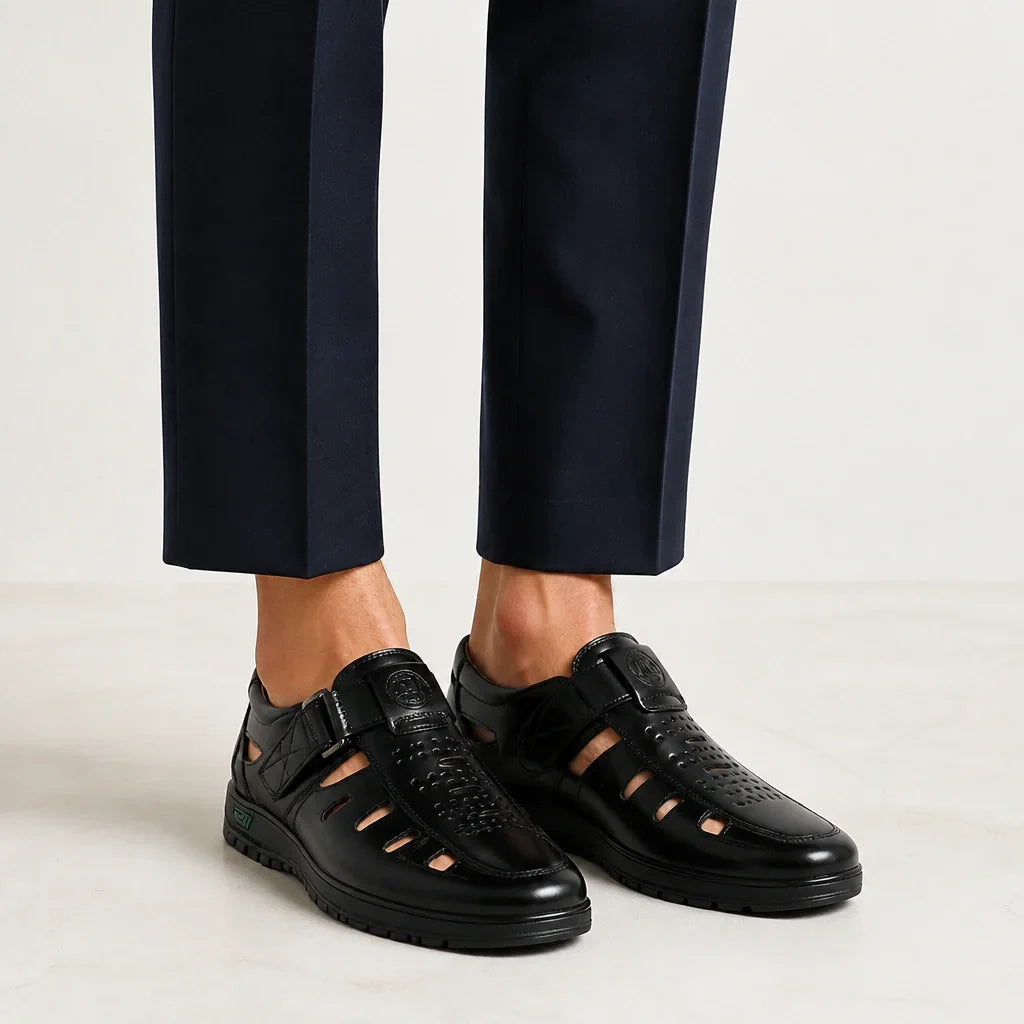The Benoit Leather Sandal