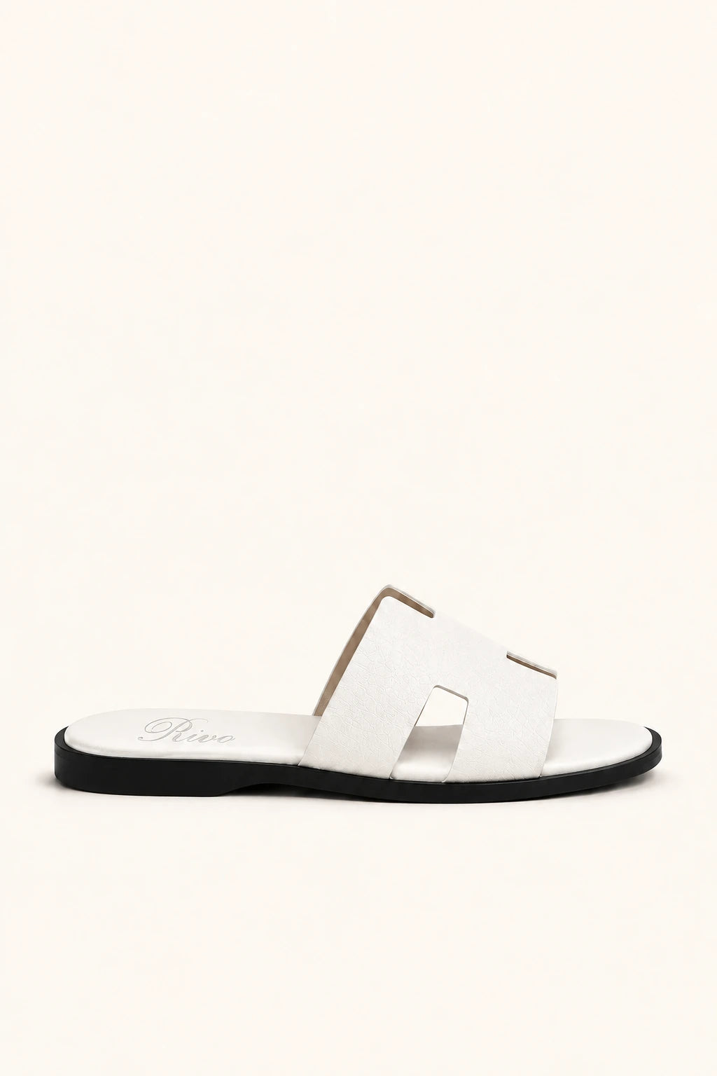 Positano Leather Sandal White