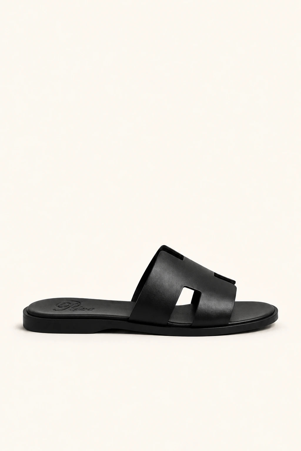Monaco Leather Sandal Black