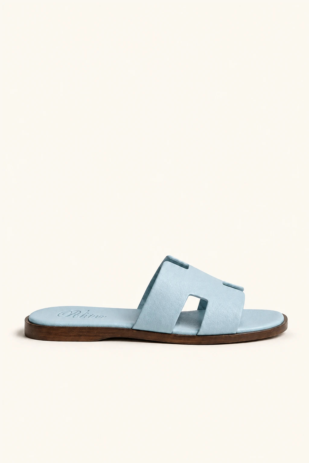 Ischia Leather Sandal Ice Blue